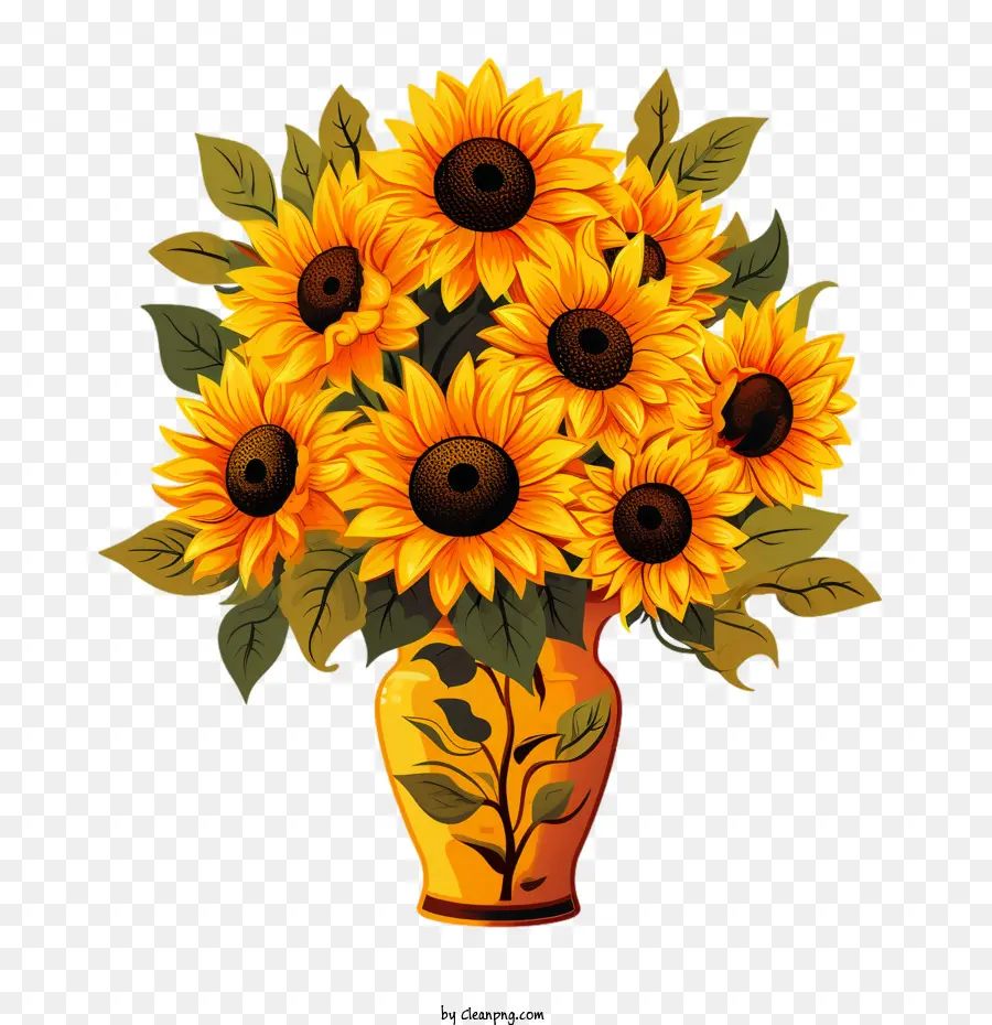 Día Nacional De Girasol，Ramo PNG