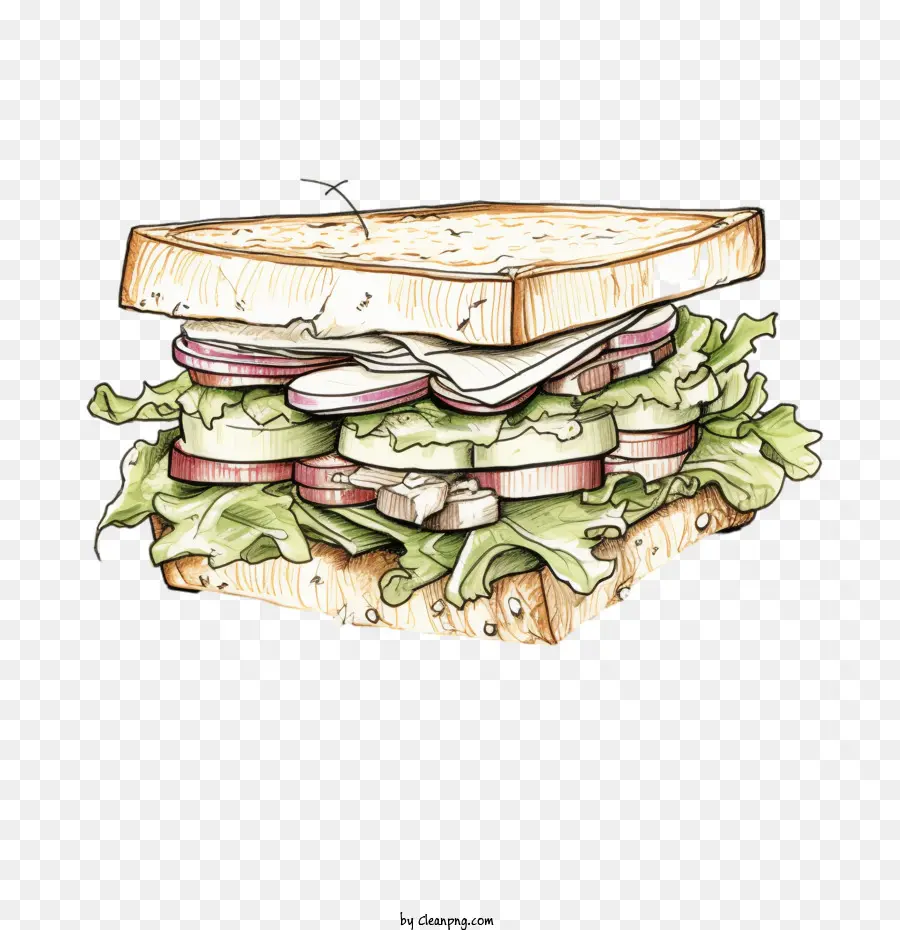 Bosquejo Del Sándwich，Sándwich PNG