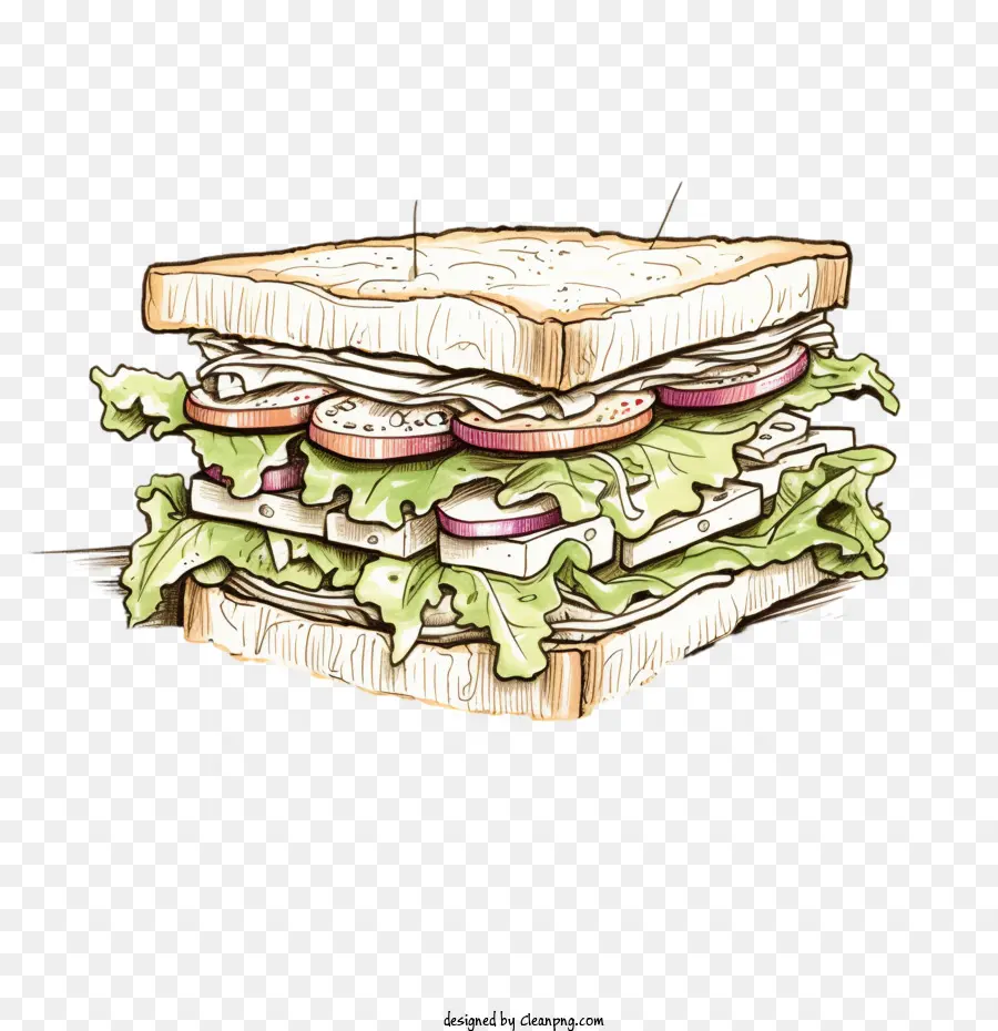 Bosquejo Del Sándwich，Sándwich PNG