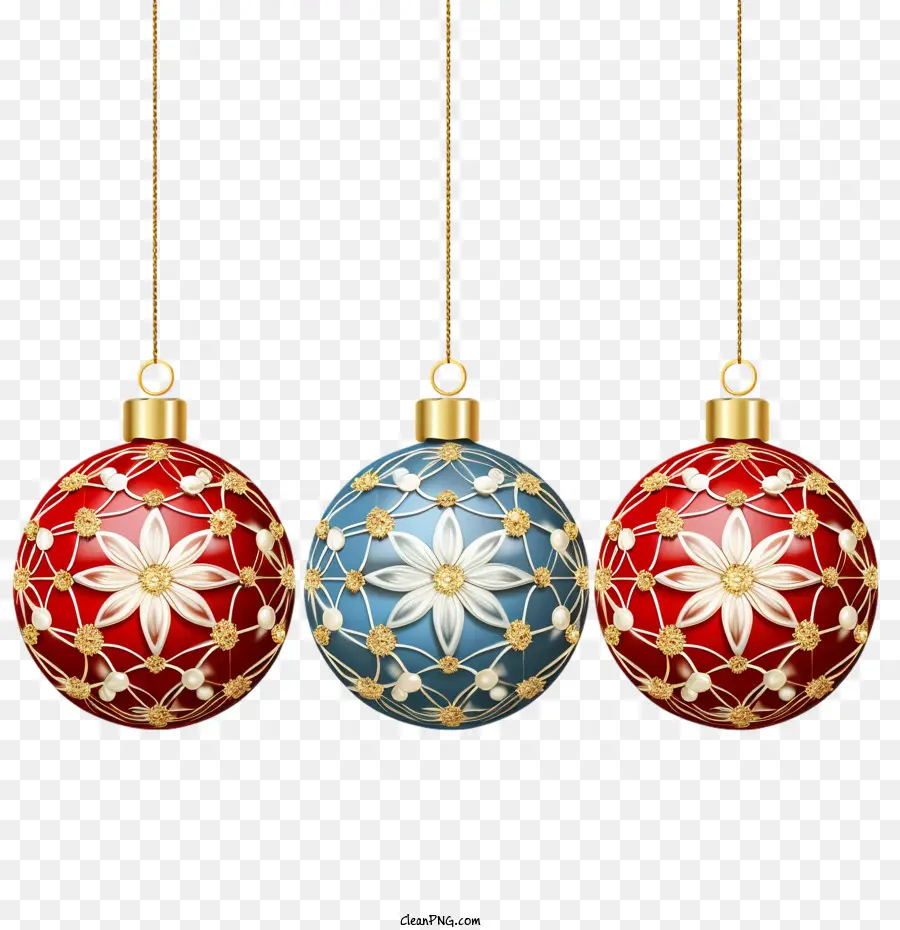 Bolas De Navidad，Las Decoraciones De Las Fiestas PNG