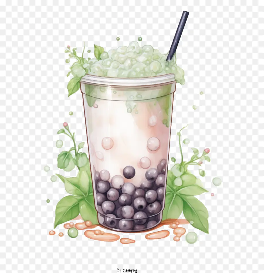 Burbuja Té Con Leche，Té Con Leche PNG