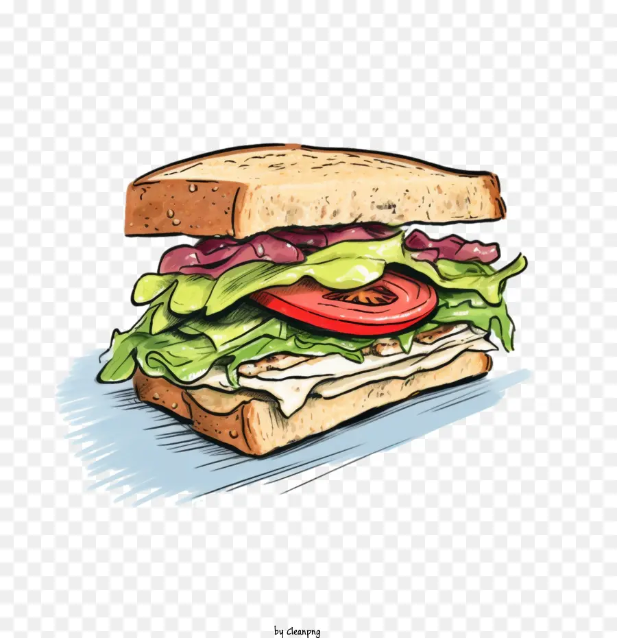 Bosquejo Del Sándwich，Sándwich PNG