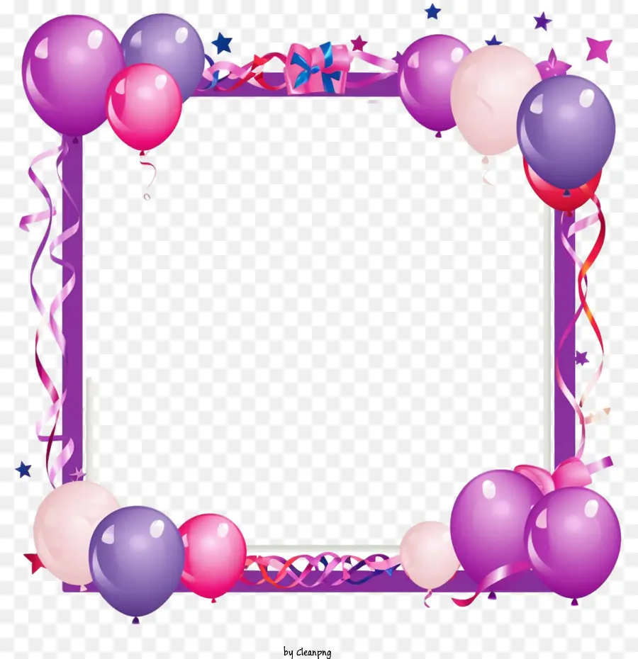 Marco De Cumpleaños，Globos PNG