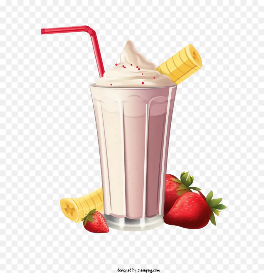 Batido De，Batido De Fresa PNG