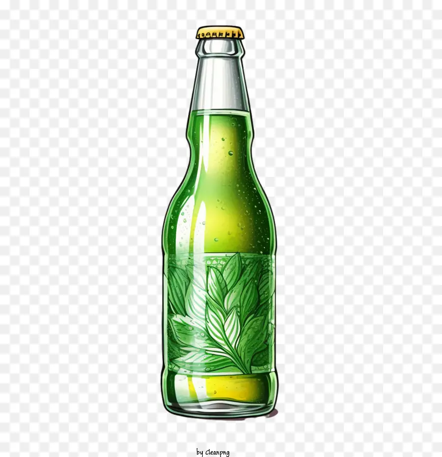 Botella De Cerveza，Verde Botella PNG