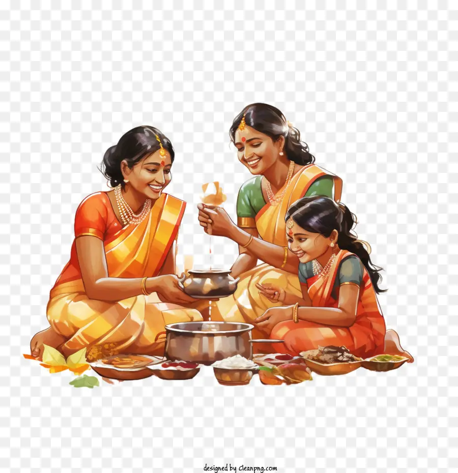 Pongal，Mujer PNG