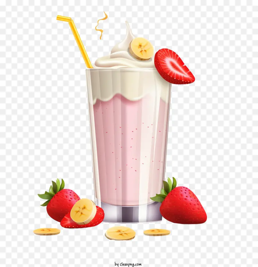 Batido De，Fresa PNG