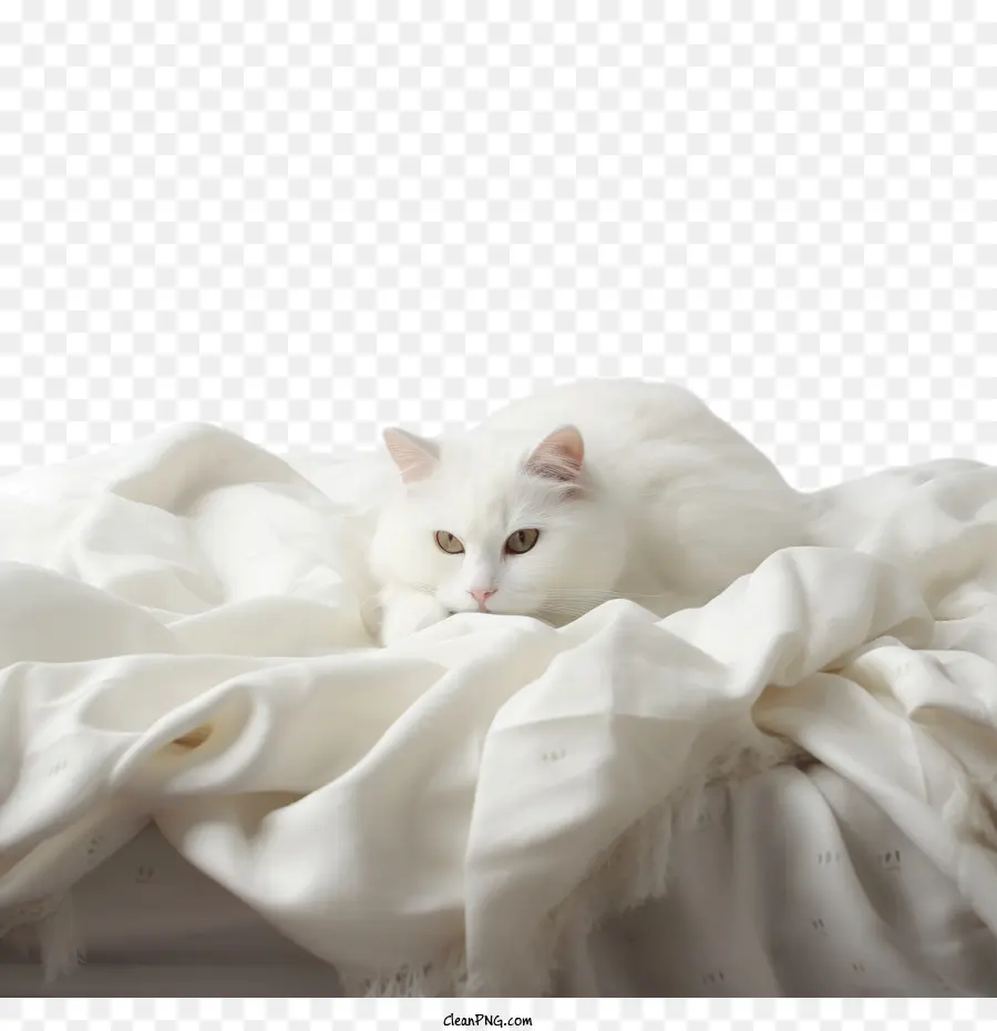 Día Nacional Del Perezoso，Gato Blanco PNG