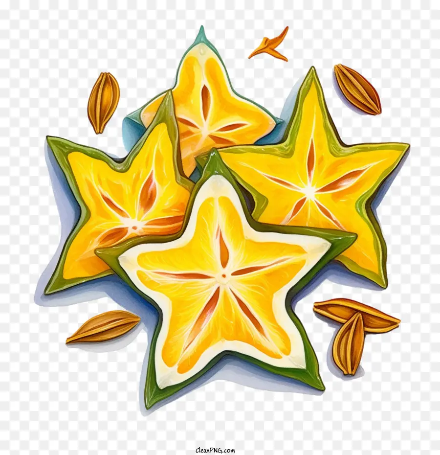 La Carambola，Estrellas PNG