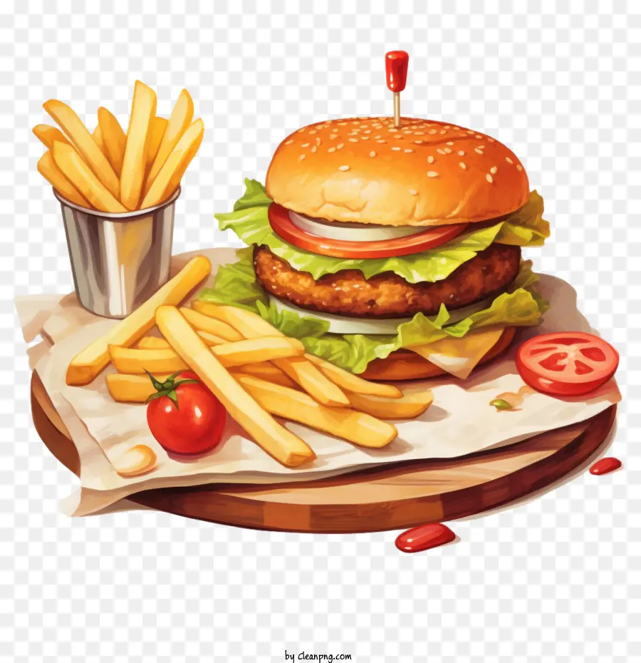 Hamburgo，Las Papas Fritas PNG