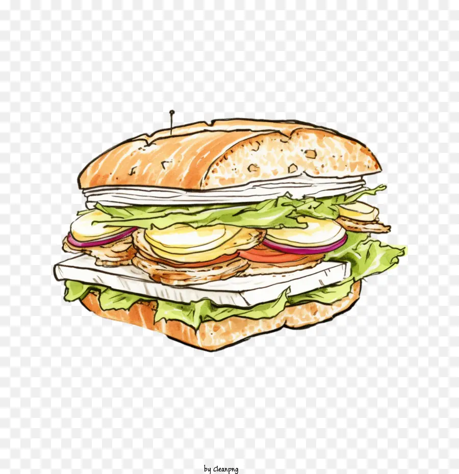 Sándwich，Pan PNG