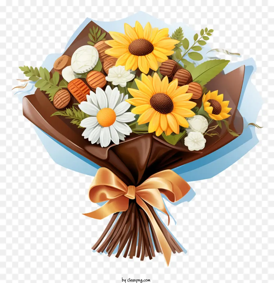 Día Internacional Del Chocolate，Los Girasoles PNG