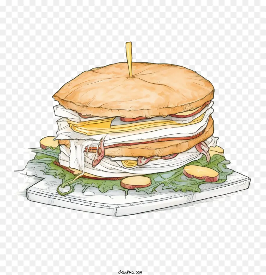 Sandwitch，Sandwich De Pollo PNG