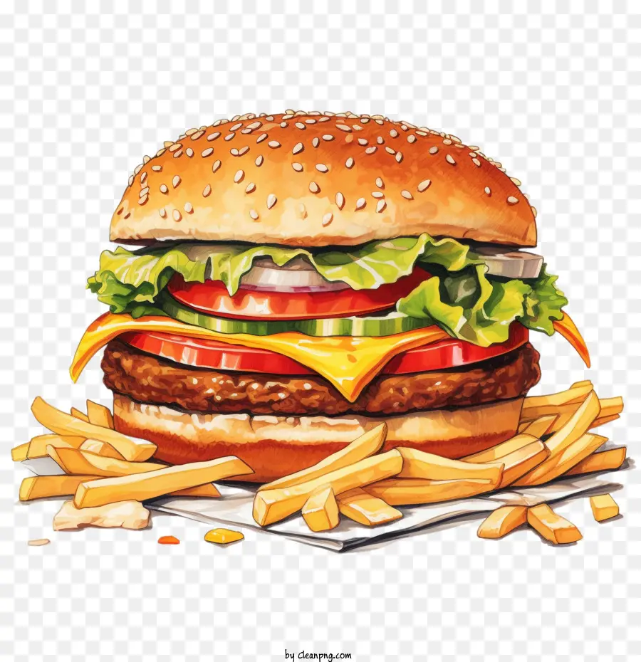 Hamburguesa，Queso PNG