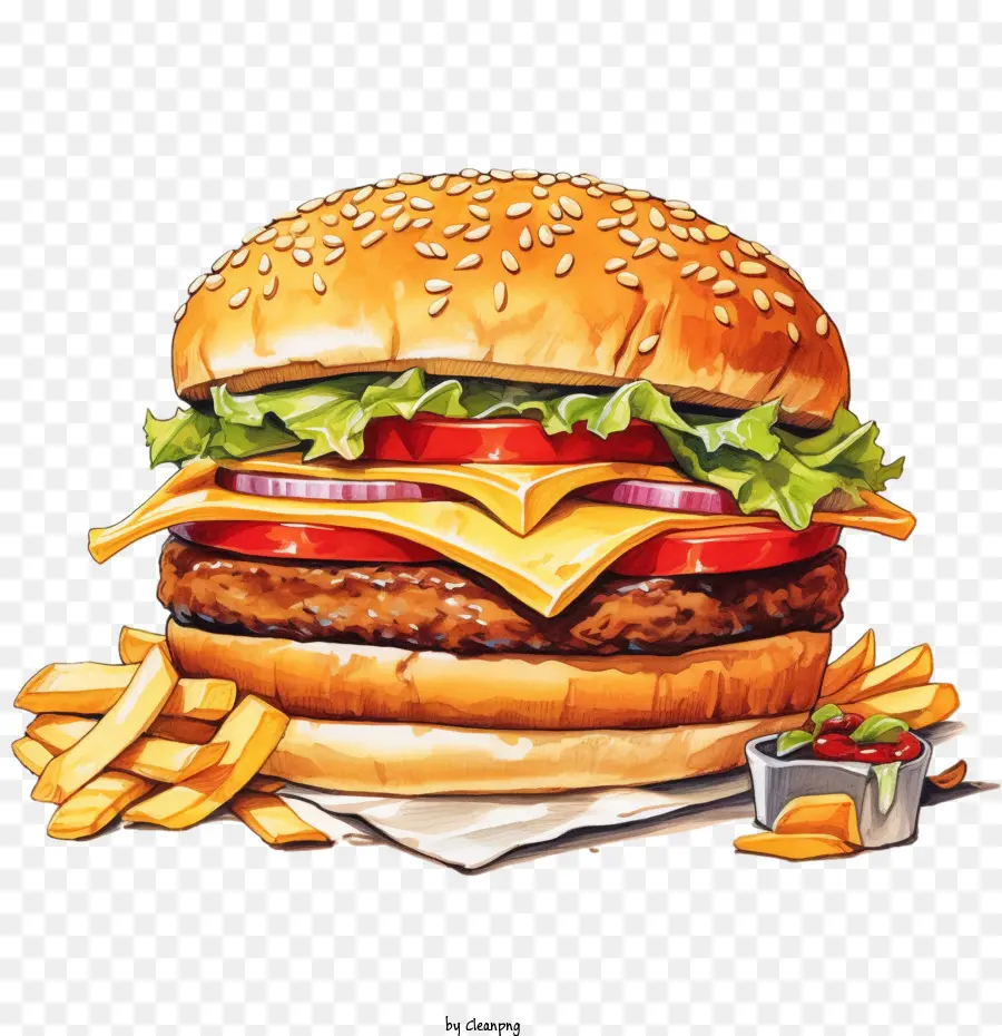 Hamburguesa，Queso PNG