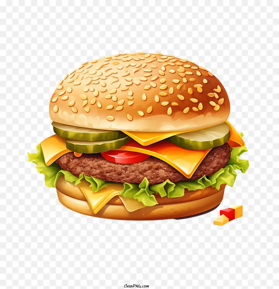 Hamburgo，Hamburguesa Con Queso PNG