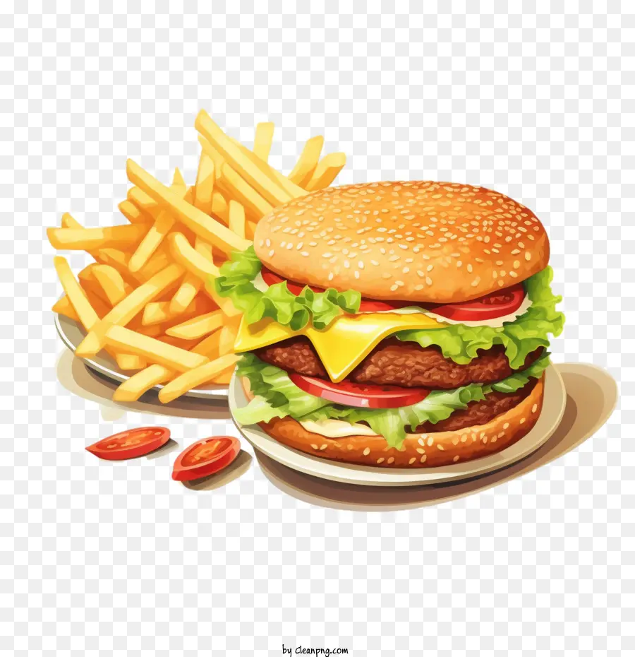 Hamburgo，Las Papas Fritas PNG