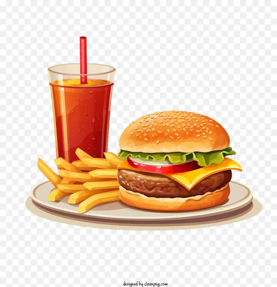 Hamburguesa，Hamburguesa Y Papas Fritas PNG