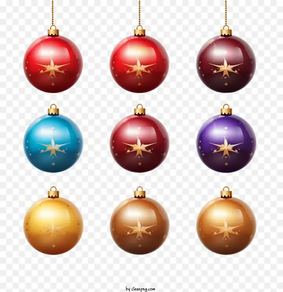 Bolas De Navidad，Adornos Navideños PNG