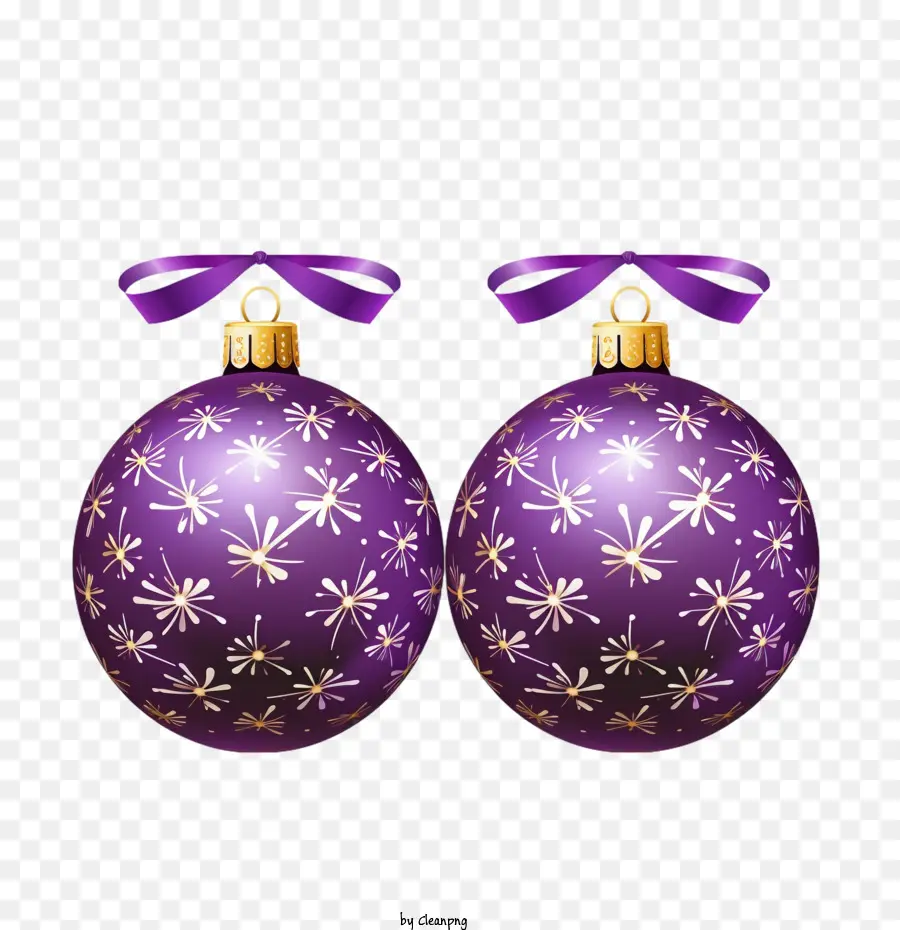 Bolas De Navidad，Púrpura Adorno PNG