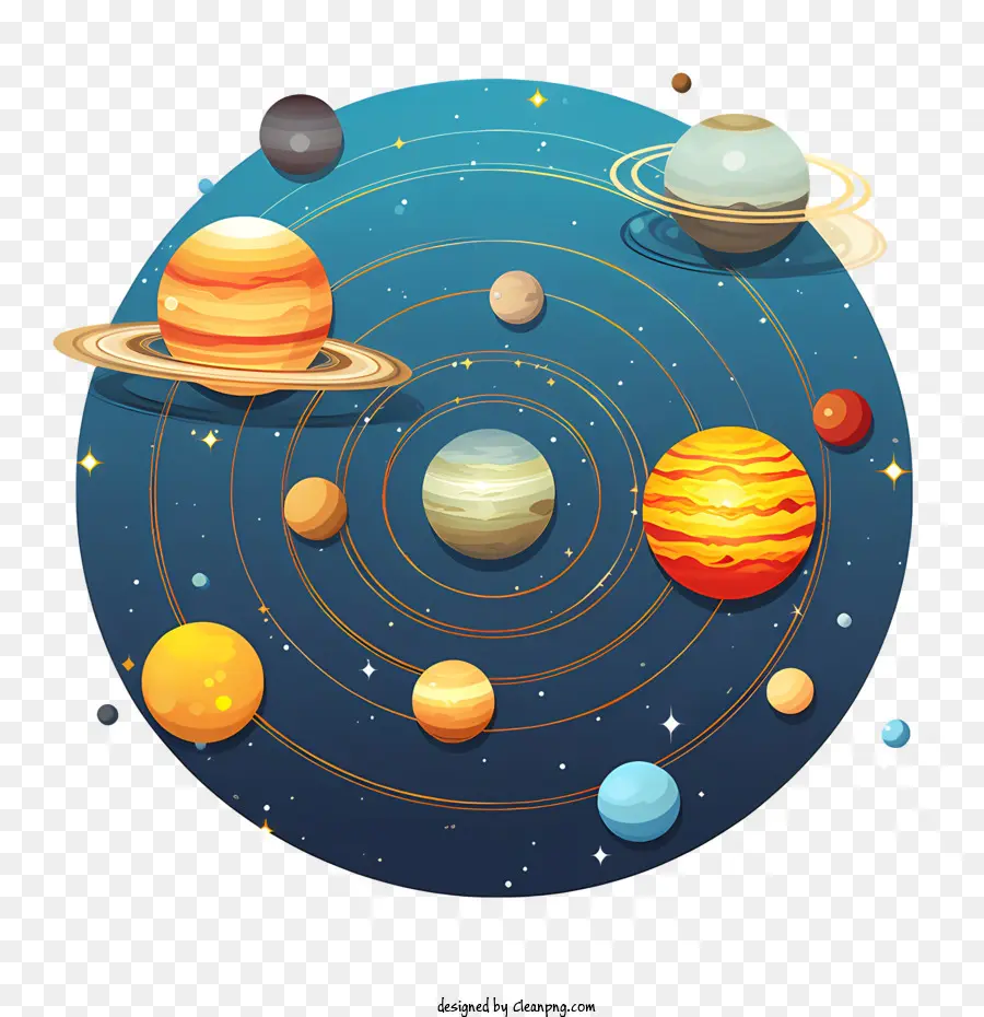 Astronomía Día，Los Planetas PNG