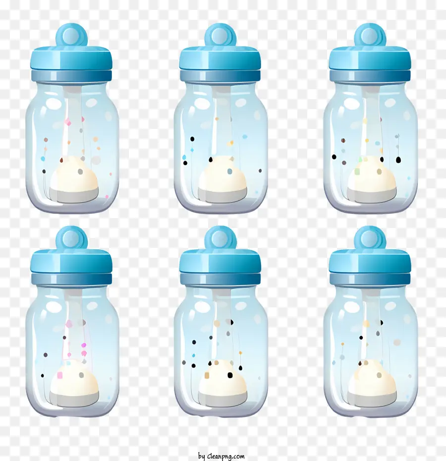 Botella De Leche，Tarros Con Estrellas PNG