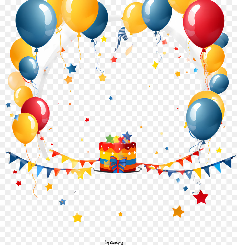 Marco De Cumpleaños，Globos PNG