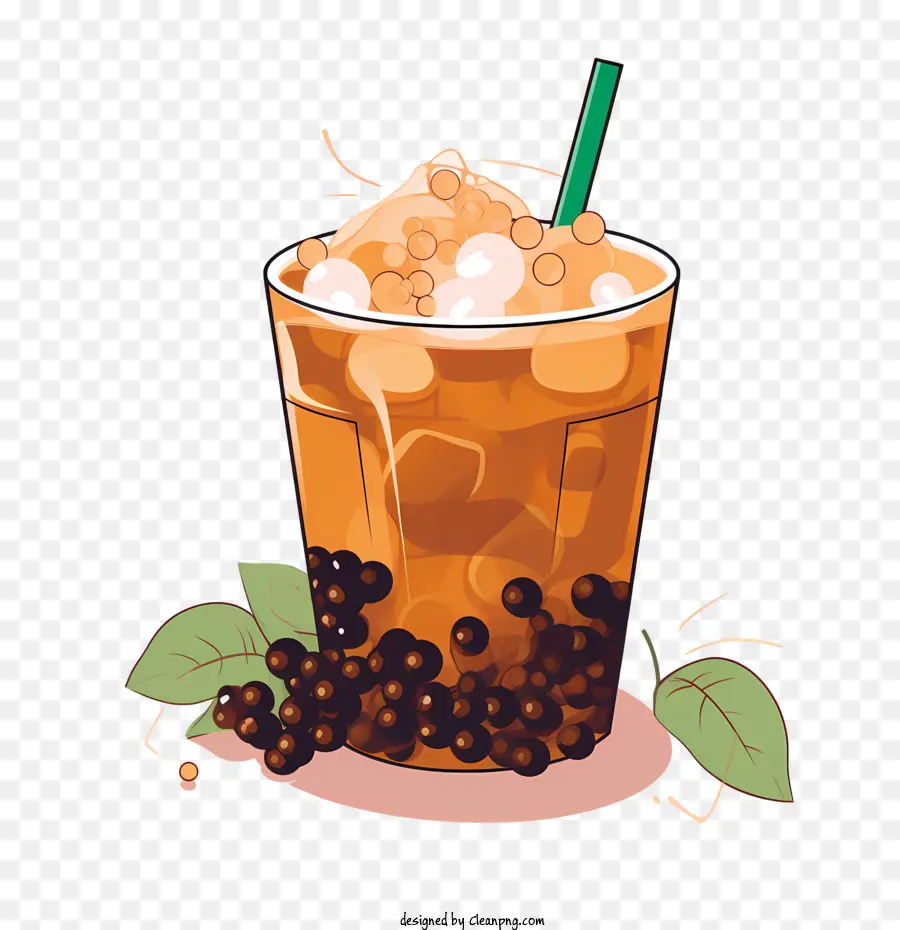 Burbuja Té Con Leche，Café Helado PNG