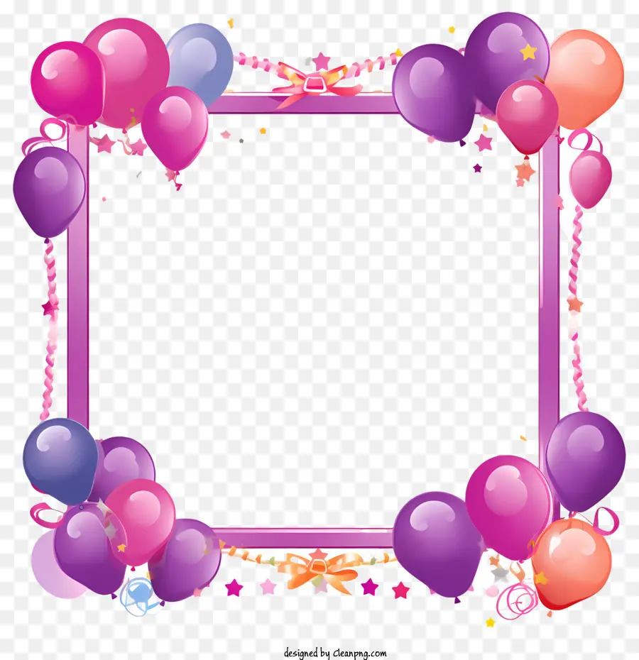 Marco De Cumpleaños，Globos PNG