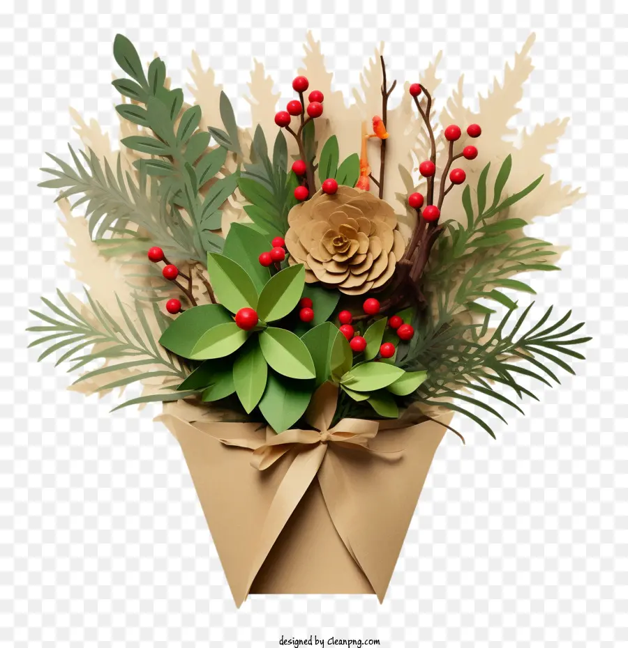 Artesanía De Navidad，Rosa PNG