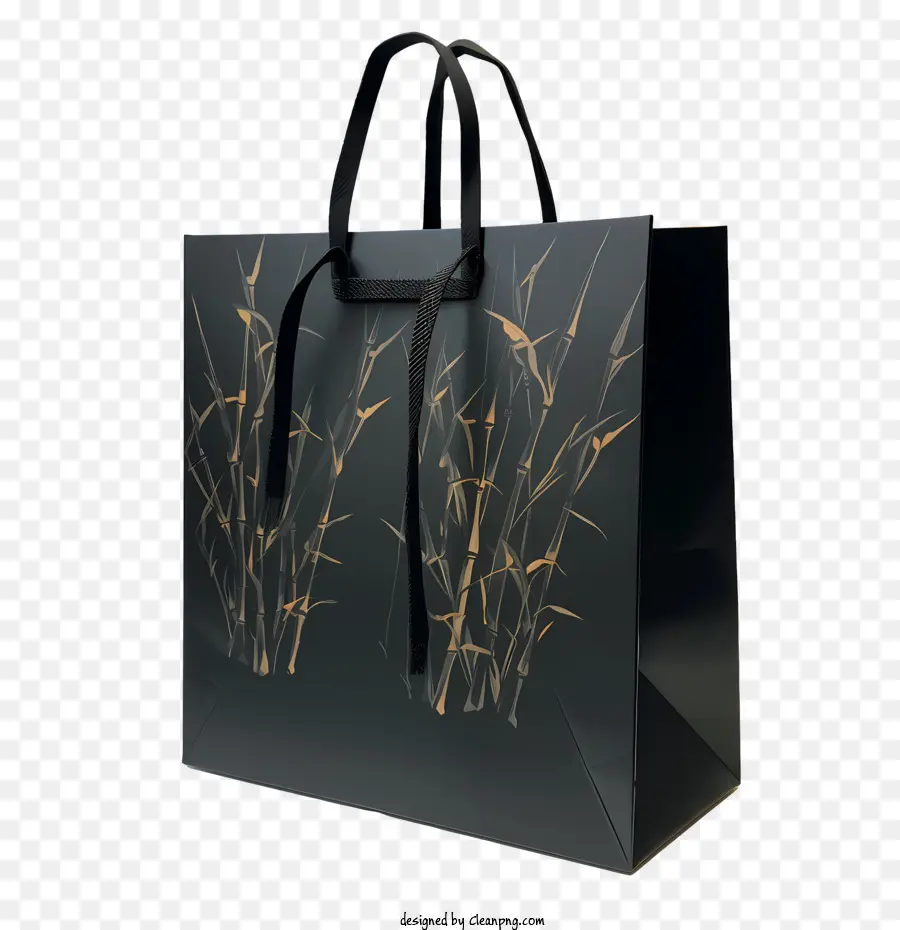 Bolsa De Papel Negro，Bolsa De Compras PNG