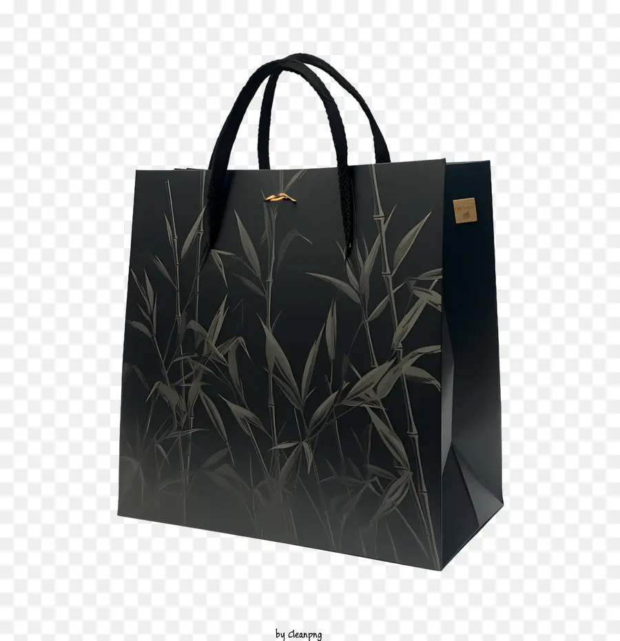 Bolsa De Papel Negro，Bolsa De Compras PNG