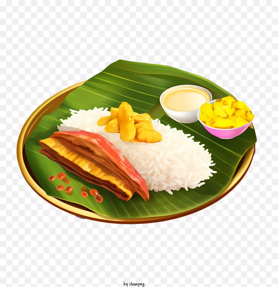 Comida Onam Sadya，Plato De Comida PNG