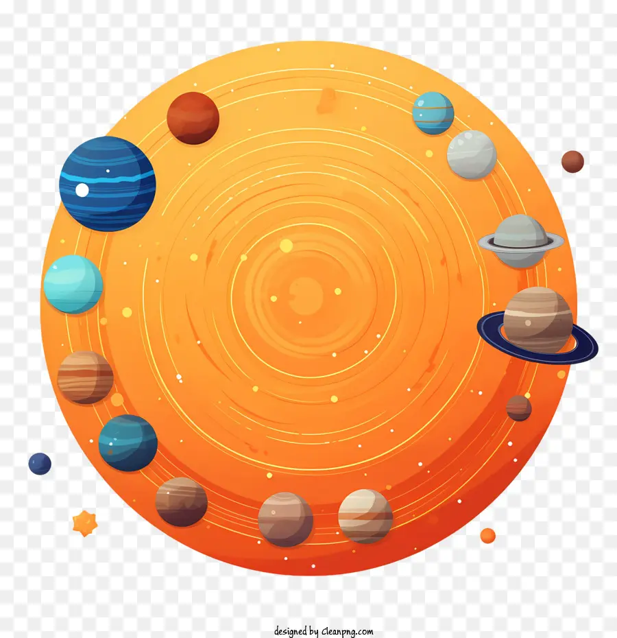 Astronomía Día，Los Planetas PNG