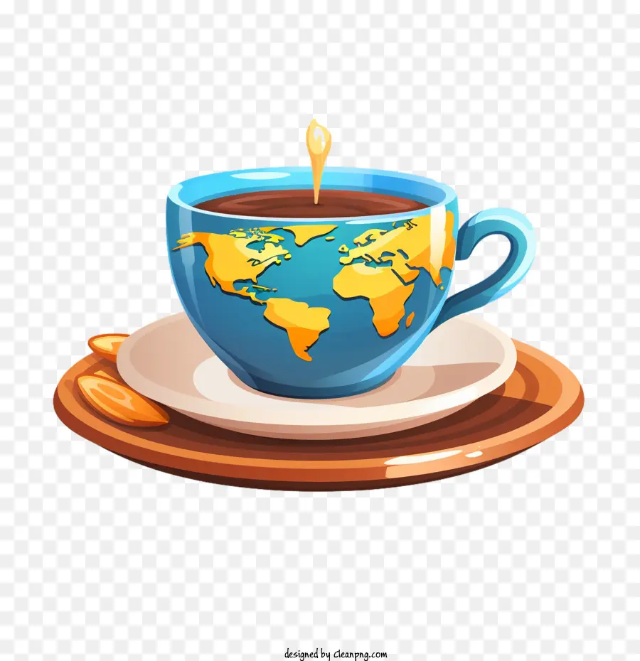 Internacional Del Café De Día，Mapa PNG