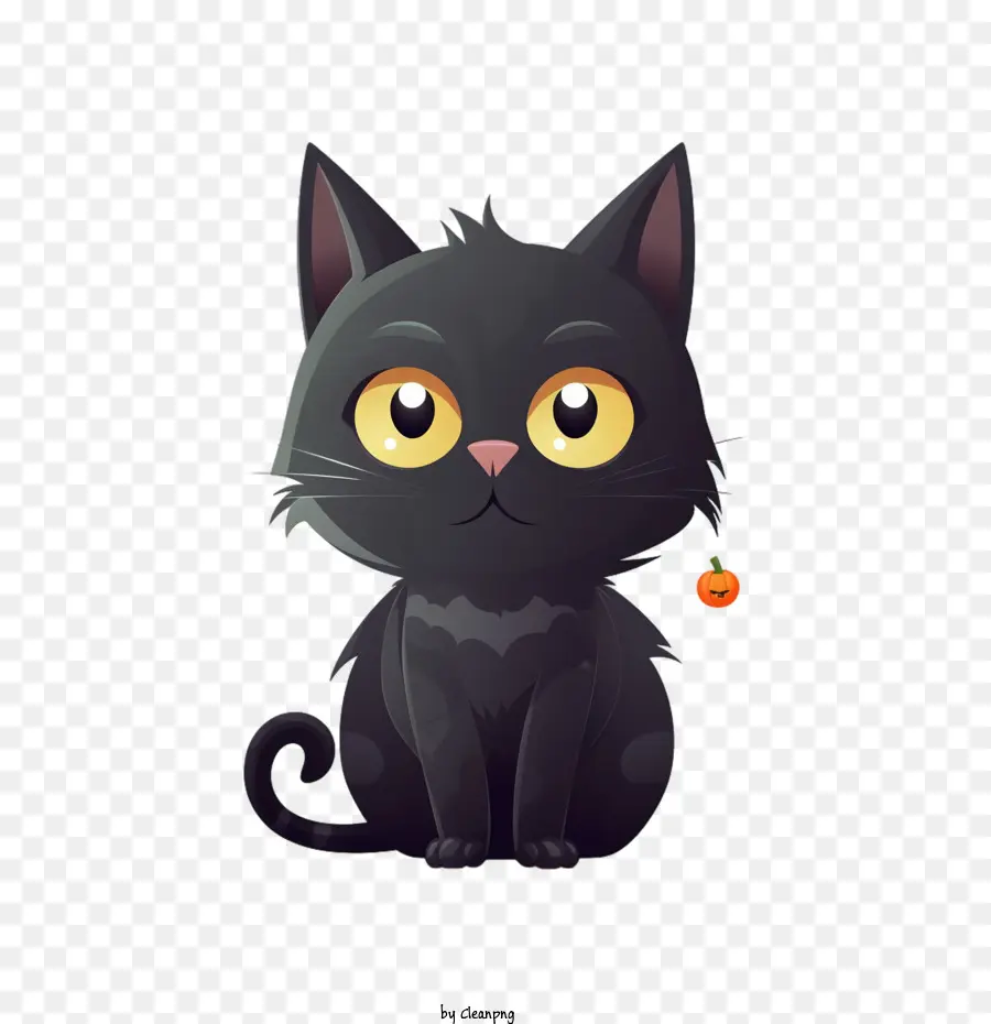 Halloween，Gato Negro PNG