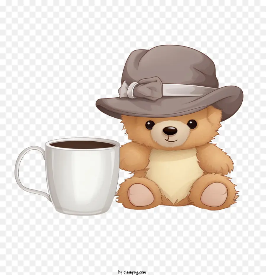 Día Del Oso De Peluche，Oso De Peluche Con Taza PNG