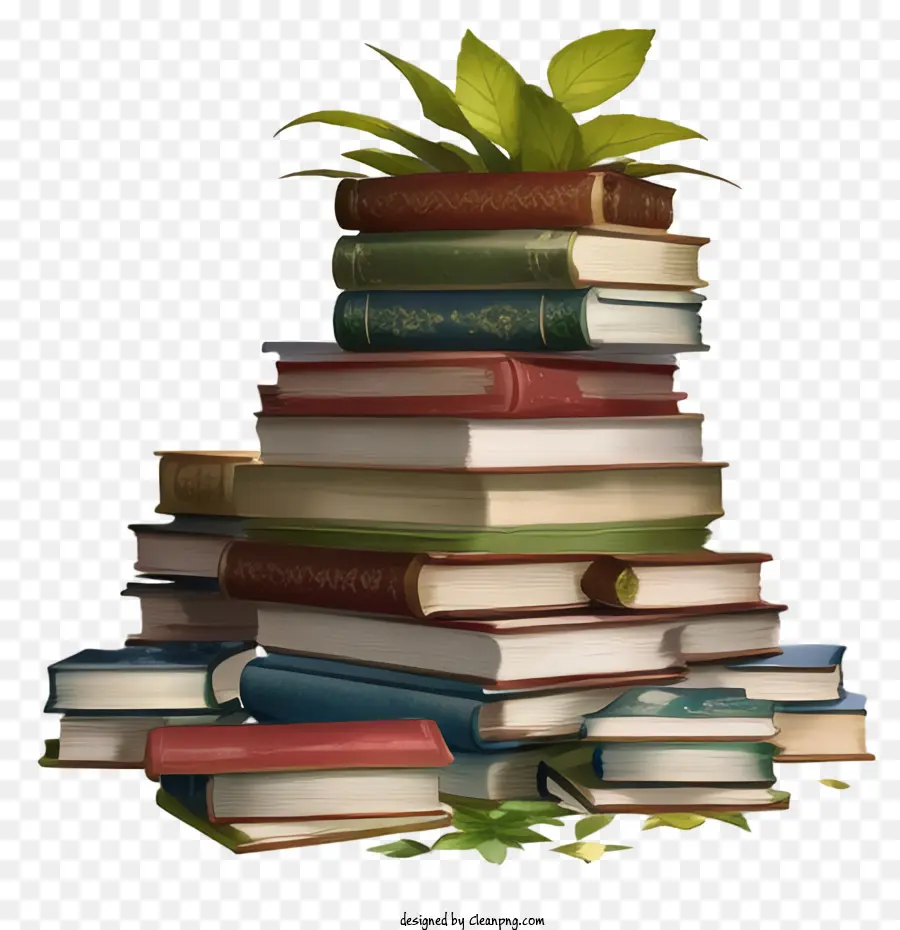 Libros，Pila PNG