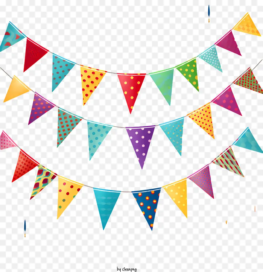 Banderines De La Fiesta，Banners PNG