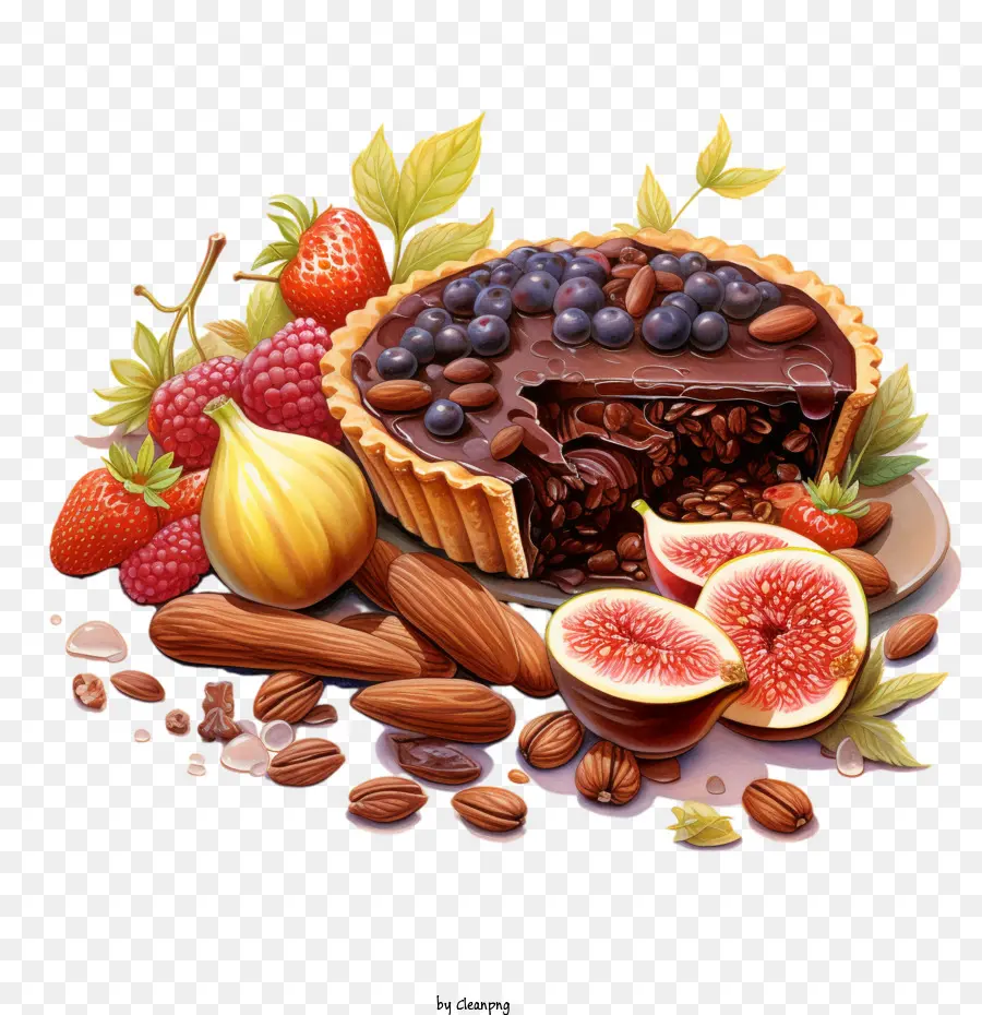 Día Nacional De La Tarta De Nueces Con Chocolate，Chocolate PNG