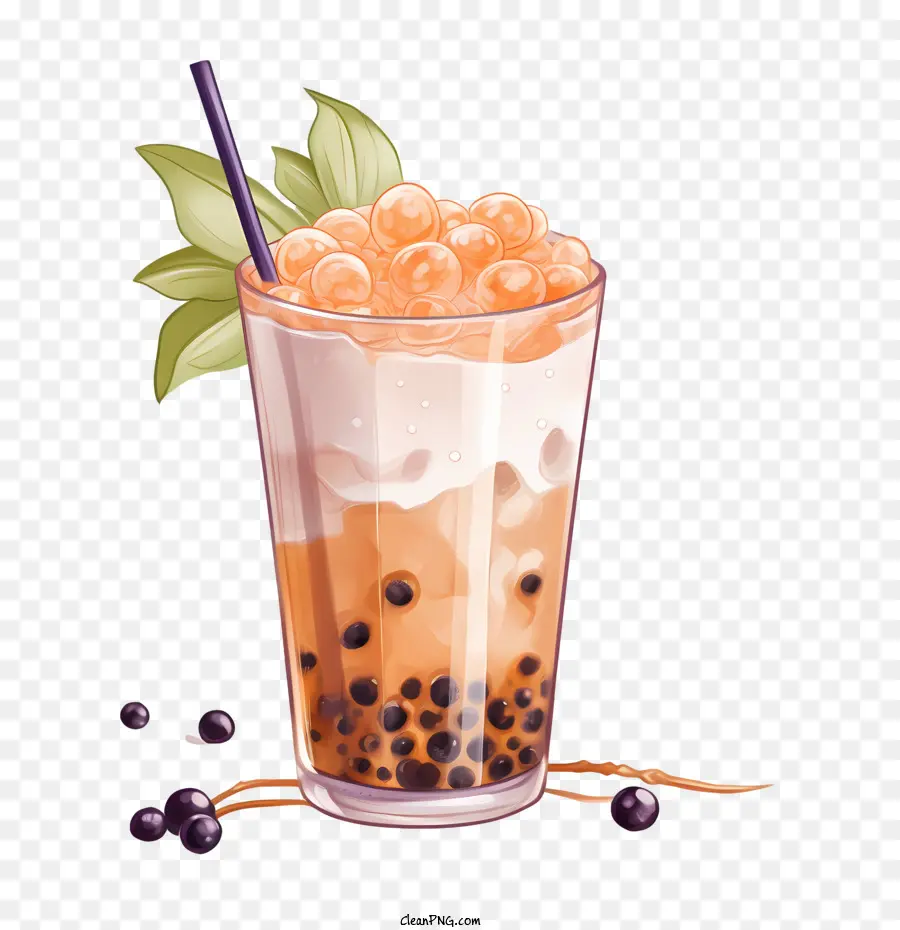 Burbuja Té Con Leche，Zumo De Fruta PNG