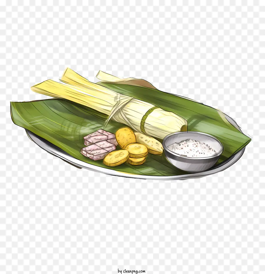 Onam Alakan Food，Hojas De Plátano PNG