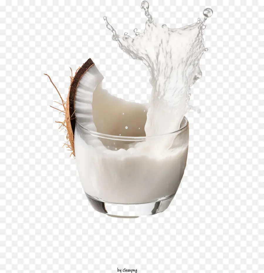 Día Mundial De La Leche Vegetal，Salpicaduras De Leche De Coco PNG