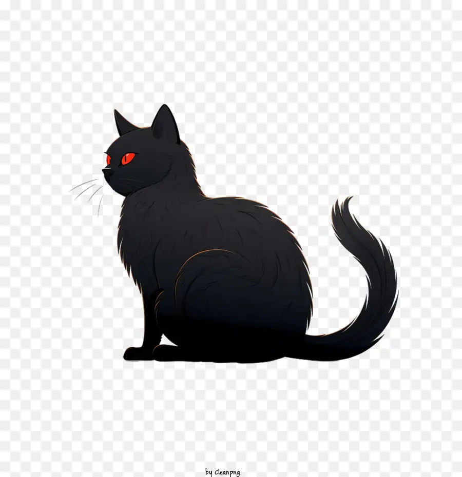 Halloween，Gato Negro PNG