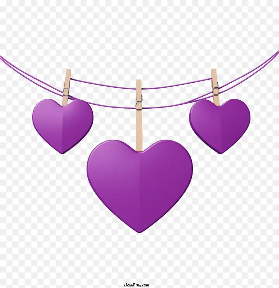 Corazón Púrpura Día，El Amor PNG