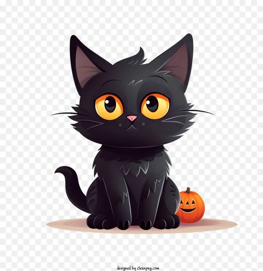 Halloween，Gato Negro PNG