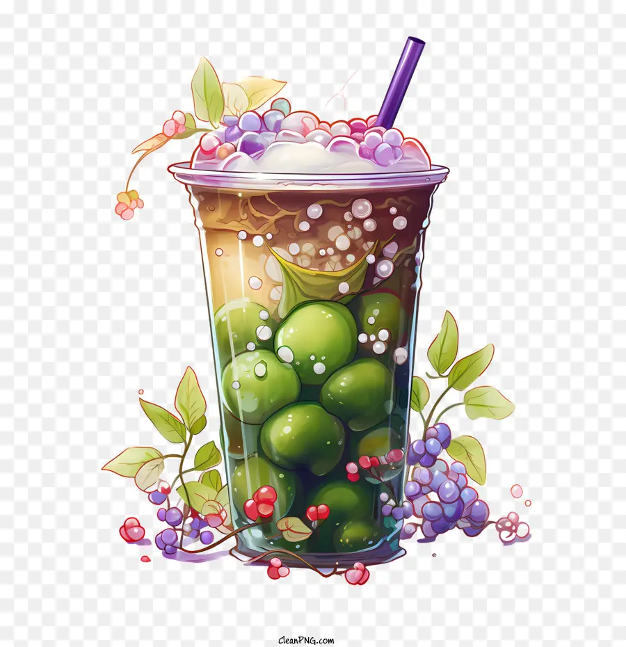 Té De Burbujas Matcha，Té De Burbujas PNG