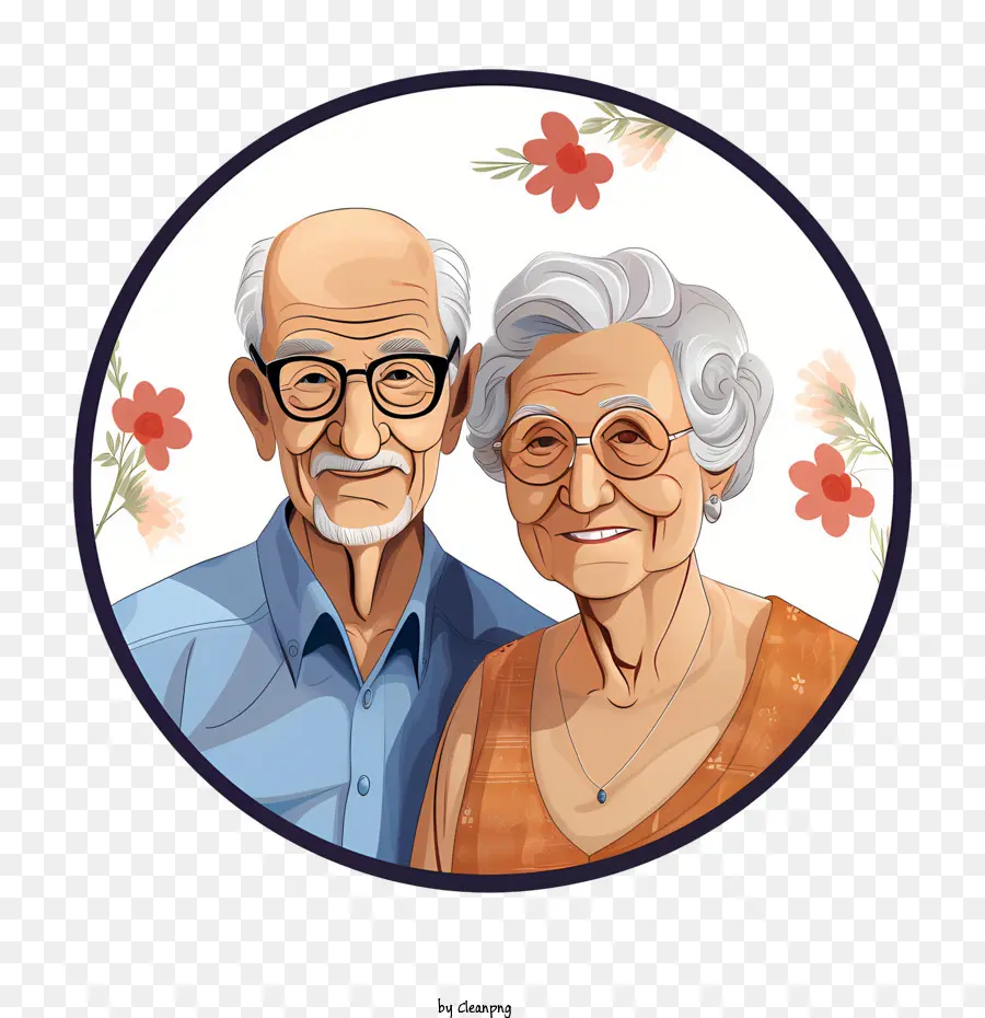 Día Internacional De Personas Mayores，Pareja De Ancianos PNG