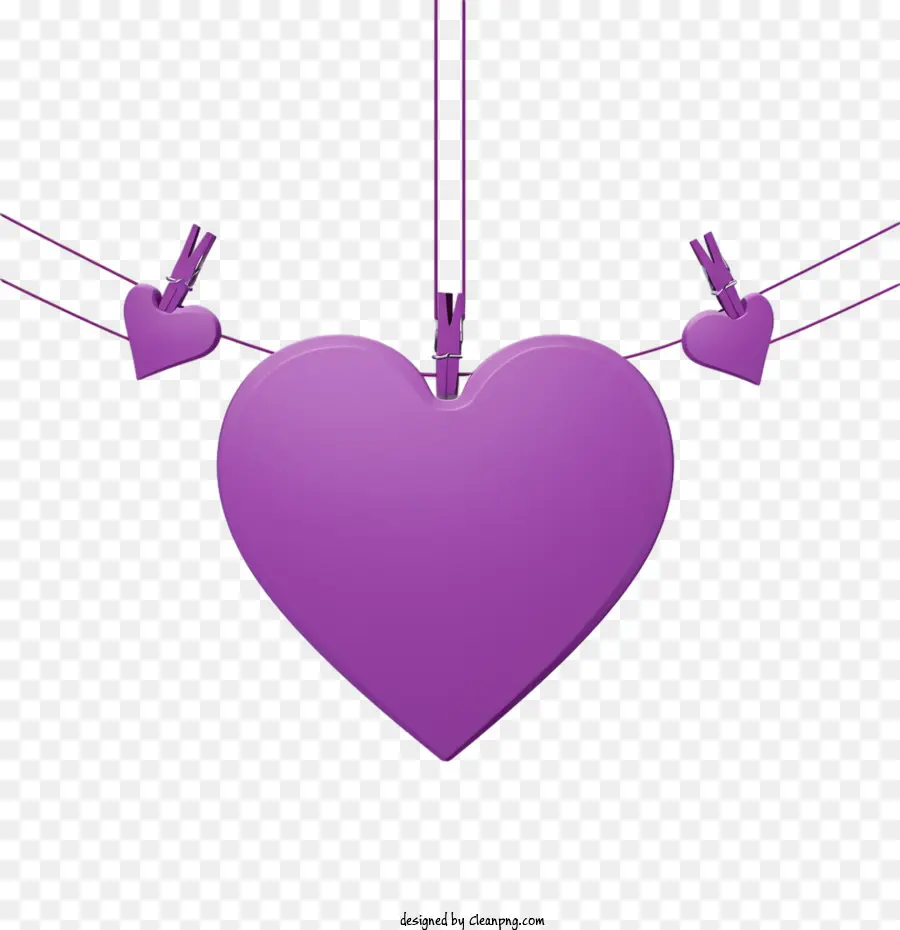 Corazón Púrpura Día，Morado PNG