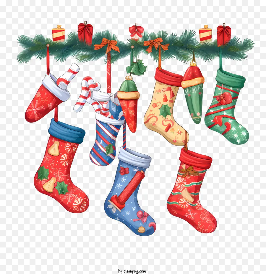 Medias De Navidad，Calcetines De Navidad PNG